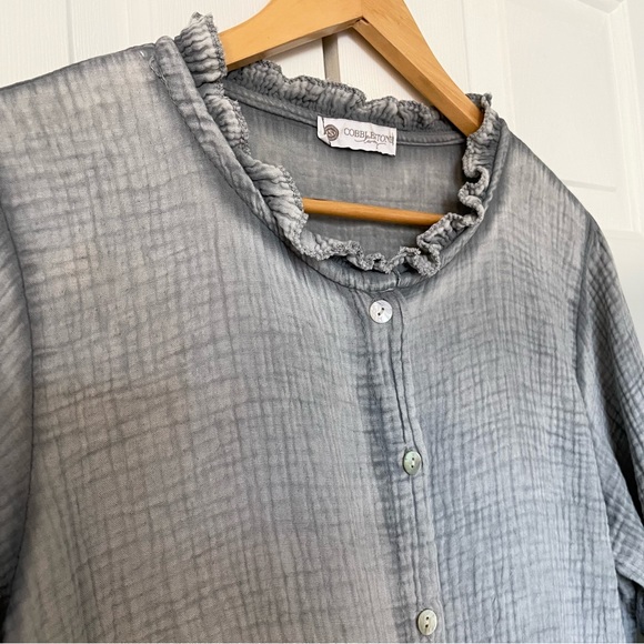 The Monica Cotton Shirt by Cobblestone - Picture 5 of 9